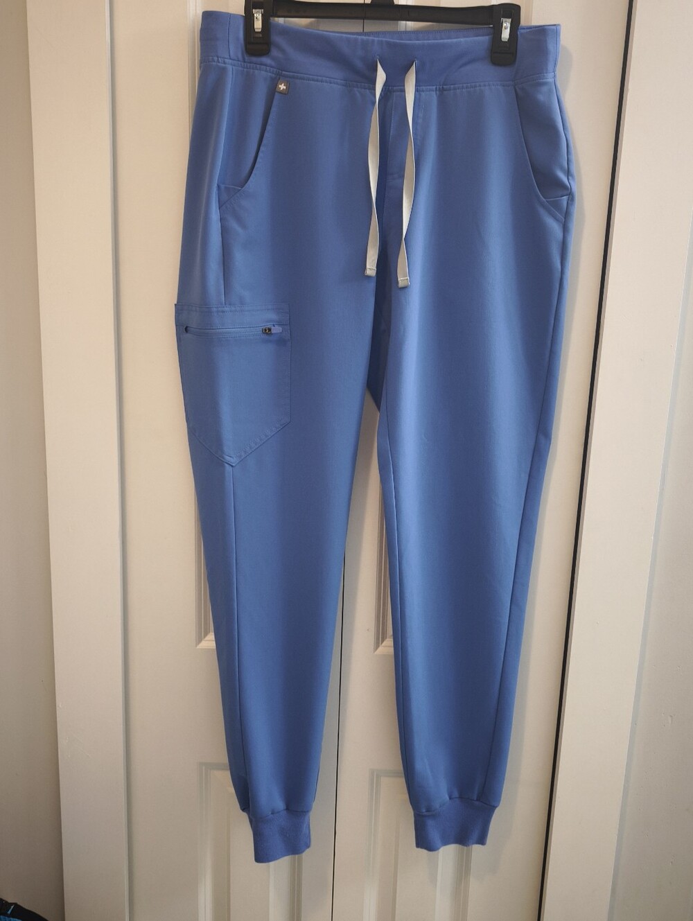 FIGS Technical Collection Scrub Jogger Pants M Tall Blue Cargo